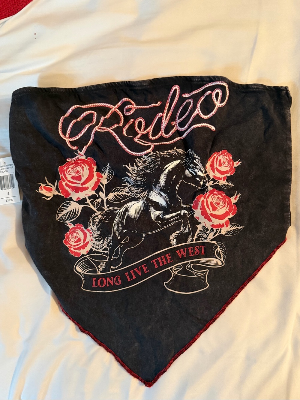 NWT Western Rodeo Bandana Top